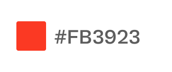 Orange design token label